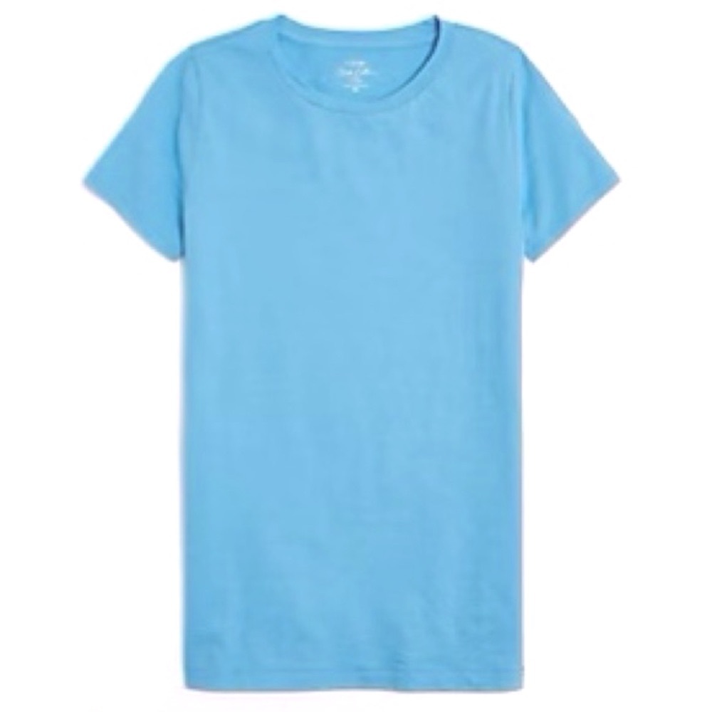J. CREW T-Shirt Vintage Slub Cotton Crewneck Tee Mountain Bluebird Short Sleeve
